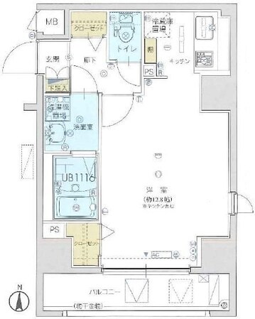 エクアス錦糸町の物件間取画像